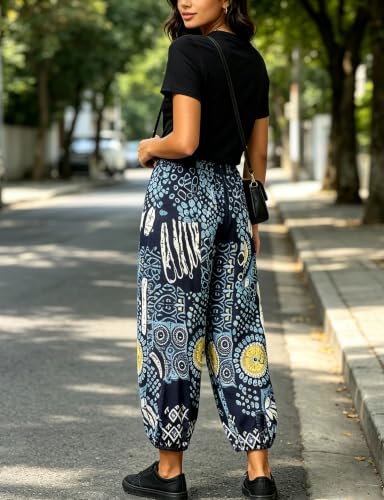 Image of Bozanly Women Casual Harem Pant Boho Loose Yoga Capris Trousers 2026