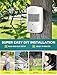 Driveway Alarm Wireless Outside, 1by one Motion Sensor Alarm 1000 FT Range Extra Loud Chimes Home Security Alarm System with 1 Weatherproof Infrared Sensor Protect Indoor/Outdoor Property