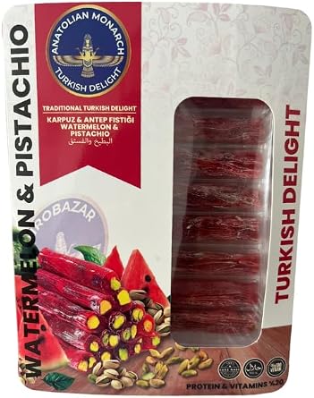 Karpuz Lokum, Antep F st kl  ve Meyveli T rk Lokumu, 125 gr, Taze ve Yumu ak 1