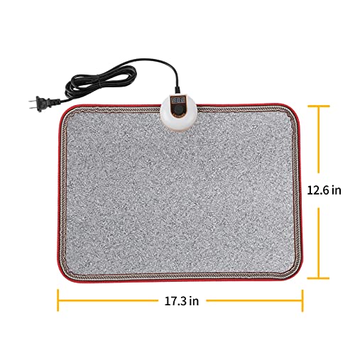 Livtribe Ac 110V Heated Floor Mat For Foot, Gray Carbon Crystal Heating Pad, Electric Heated Foot Warmers For Office, Home #TOP7