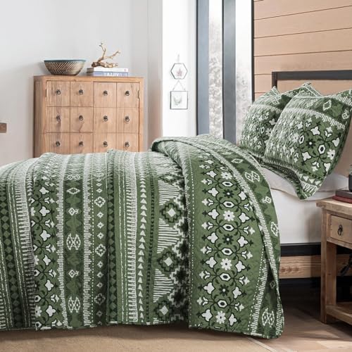VAPUTAR Reversible Quilt Bedding Set - Boho Queen Size (90 * 98 in) by VAPUTAR - Used condition - Image 3