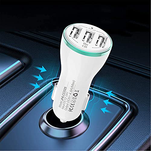 Bralon Usb Car Charger[2-Pack],24W/4.8A Rapid Car Charger Compatible With Phone 12(Pro Max)/12 Mini/11 Pro Max/Xs/Xs Max/Xr/X/8,G.alaxy Note S10/S9/S8 And More #TOP4