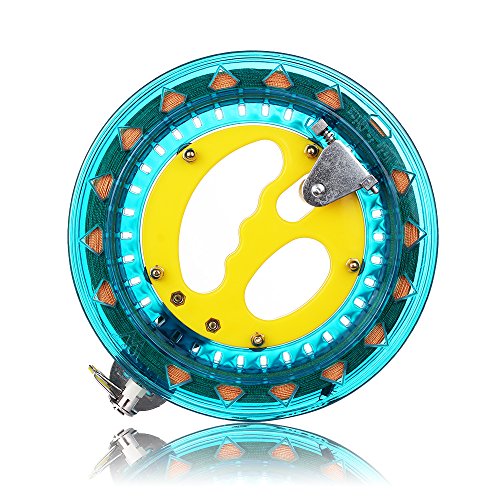 HappyToy Kite Reel Winder Kite String Handle Reel [Lock-on] with Line - 1000ft Durable String (Blue - Yellow) - Thumbnail 4