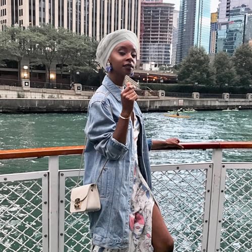Image of DRESHOW African Women Turban Caps Beanie Twist Headscarf Pre-Tied Twisted Braid Headwraps for Women Chemo Cancer Cap