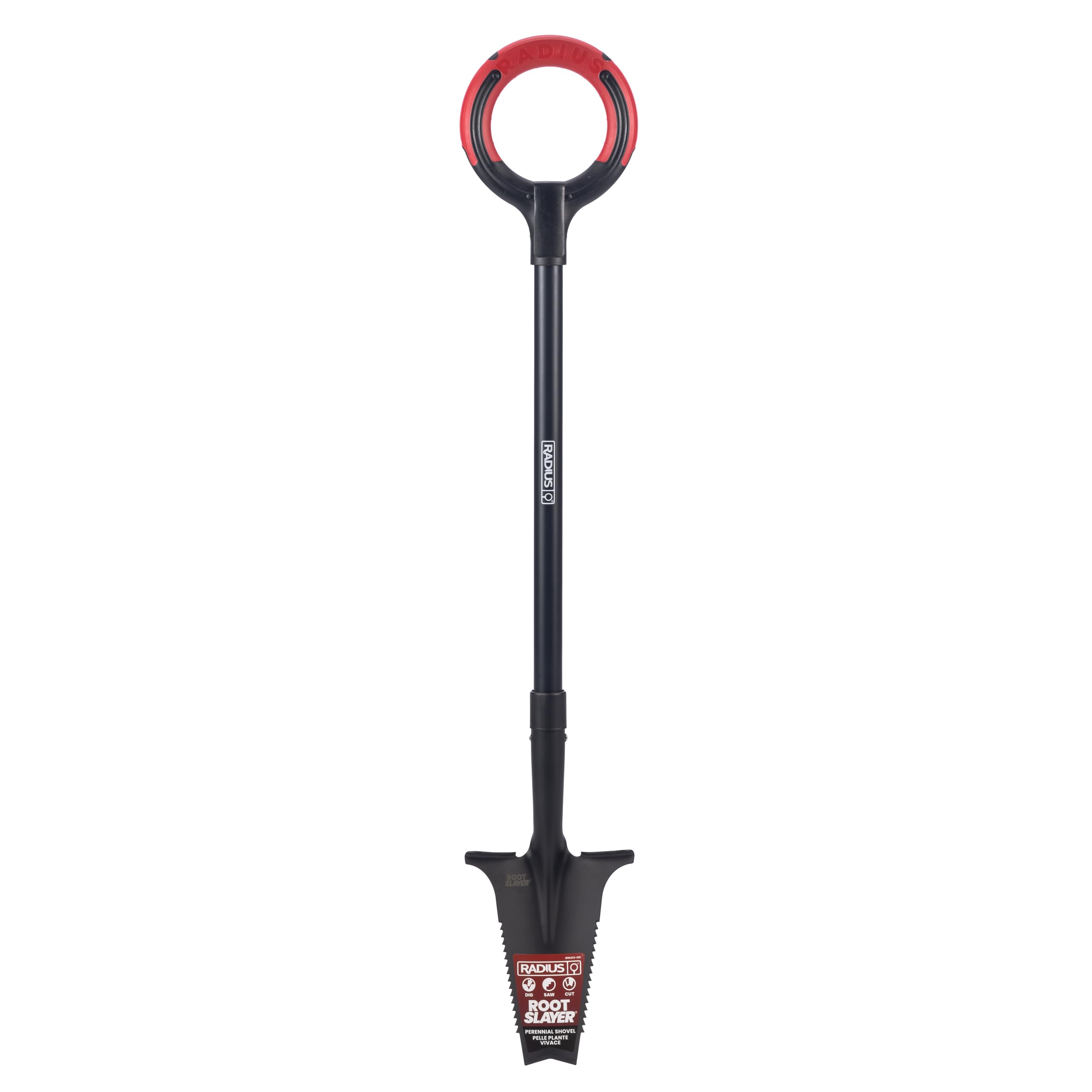 Root Slayer RS233-001 Perennial Serrated Shovel - Black