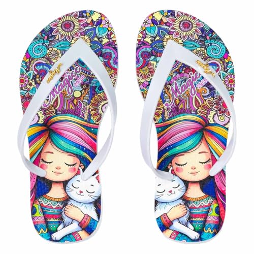 Chinelo Infantil Feminino Slim Menina Gatinho Magicc Bolsas MOCH-013-33/34