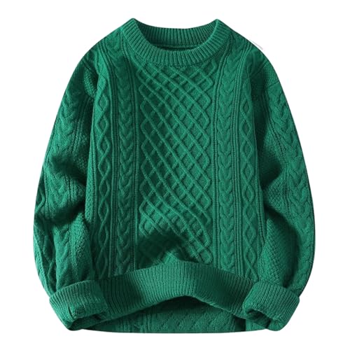 Men's Sweater Winter Plush Thickened Men's Autumn-Winter Wool Sweater