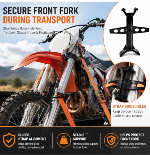 Image of Motorcycle Fork Brace Mini, Dirt Bike Fork Support Guard Transport Protector