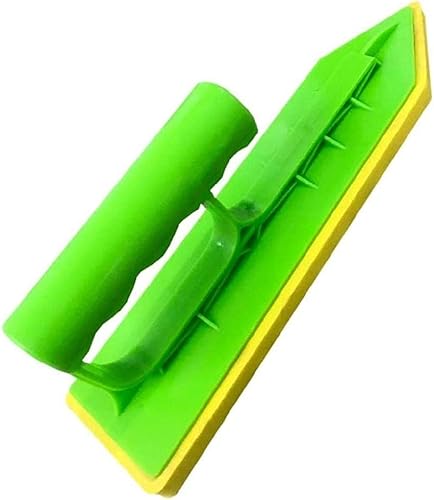 Youngy Paleta de calafateo de baldosas Albañilería Constructores de mano Albañiles Esponja Paleta Mango de enlucido Longitud del cubo 9.0 in9.02
