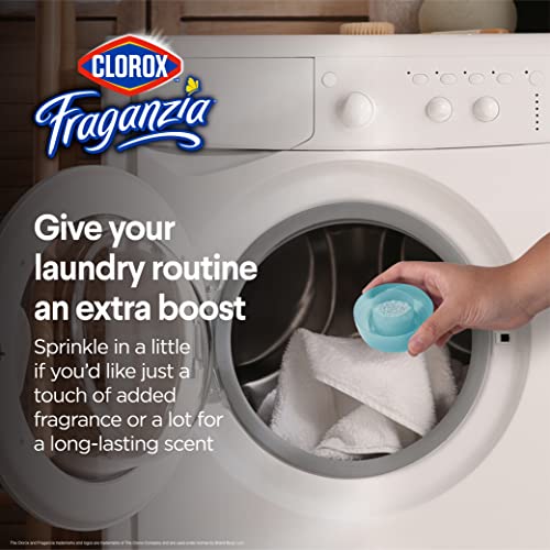 Image of Clorox Fraganzia Laundry Scent Booster Crystals, In-Wash Fragrance Beads for Fresh-Smelling Clothes & Linens, Safe for All Fabrics & Colors, Easy-Pour Bottle, Ocean Scent, 70 Oz