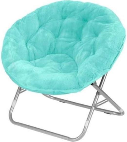 fuzzy kids saucer chair