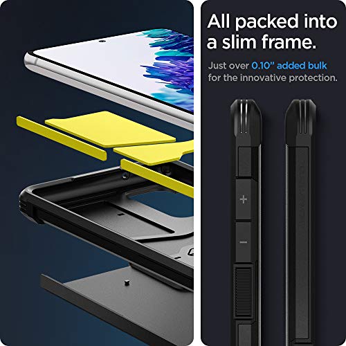 Image of Spigen Tough Armor | Samsung Galaxy S20 FE 5G Case [Kickstand] [Air Cushion Protection] Galaxy S20 FE Back Cover | TPU+PC - Black