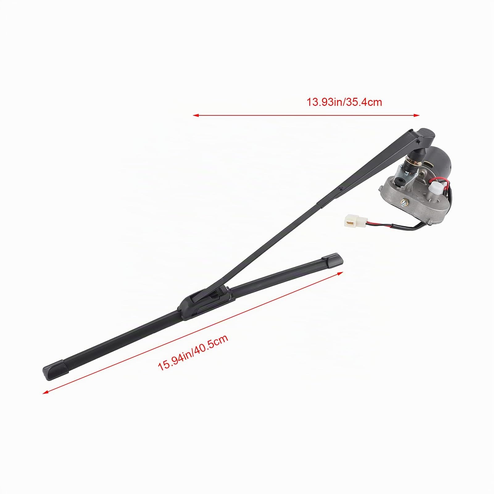 Kit Tergicristallo Elettrico per Gruppo Tergicristallo UTV con Tubo Flessibile per Beccuccio Acqua Braccio Motore per UTV