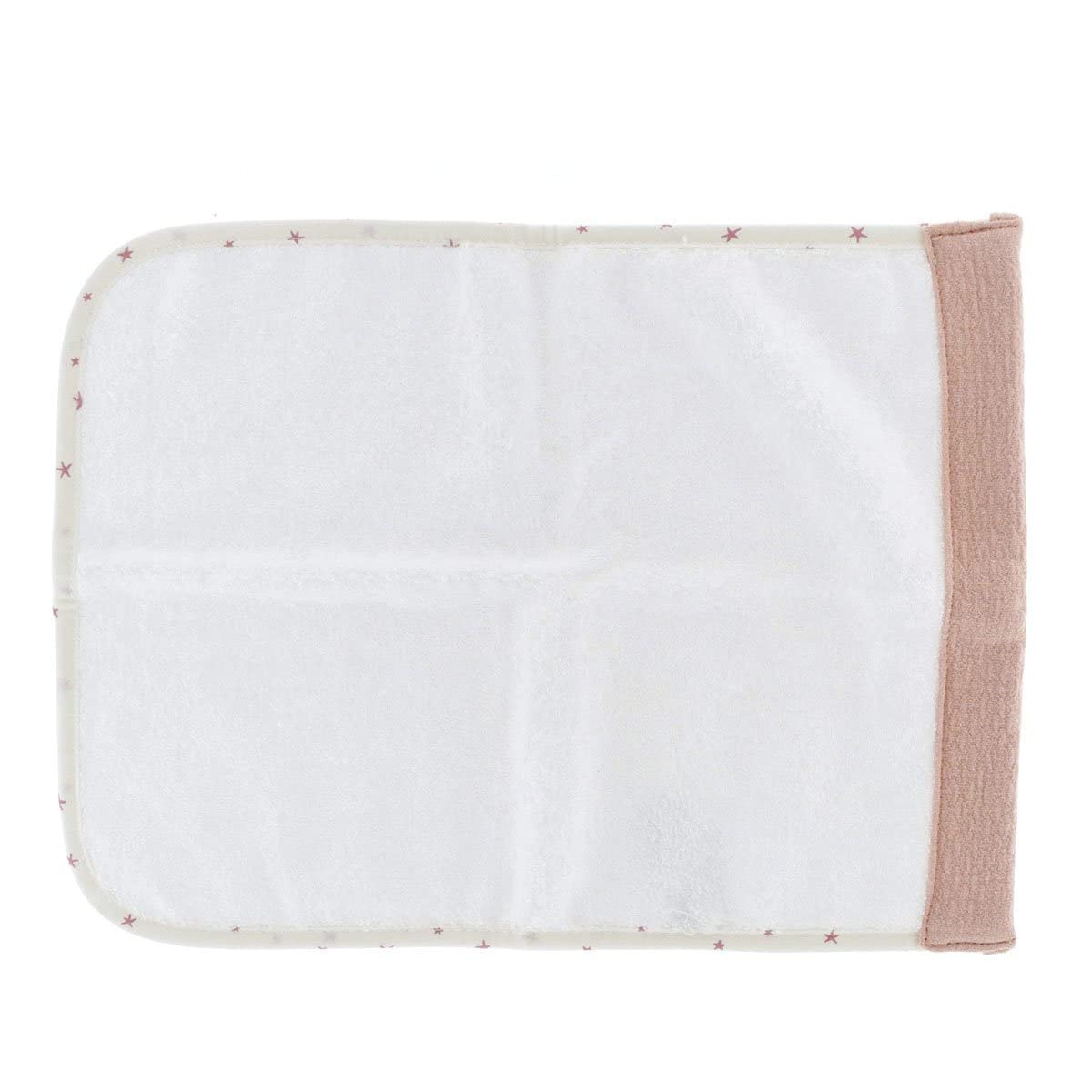 Cambrass-Set de 2 toallas rizo para bebé super absorvente con fibra de tencel-Magia Rosa 25x35x1 cm