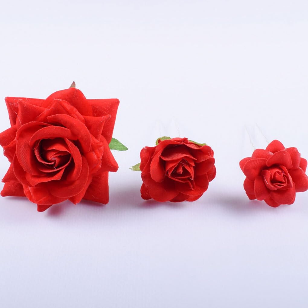 10 Ensemble de Épingles à cheveux à fleurs en ABS, 6 pièces/ensemble, maintien facile et sécurisé, cheveux de mariage et de mariée, large Application, peigne à fleurs en ABS