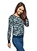 Produktbild oodji Ultra Damen Bedrucktes Sweatshirt Basic, Türkis, DE 38 / EU 40 / M