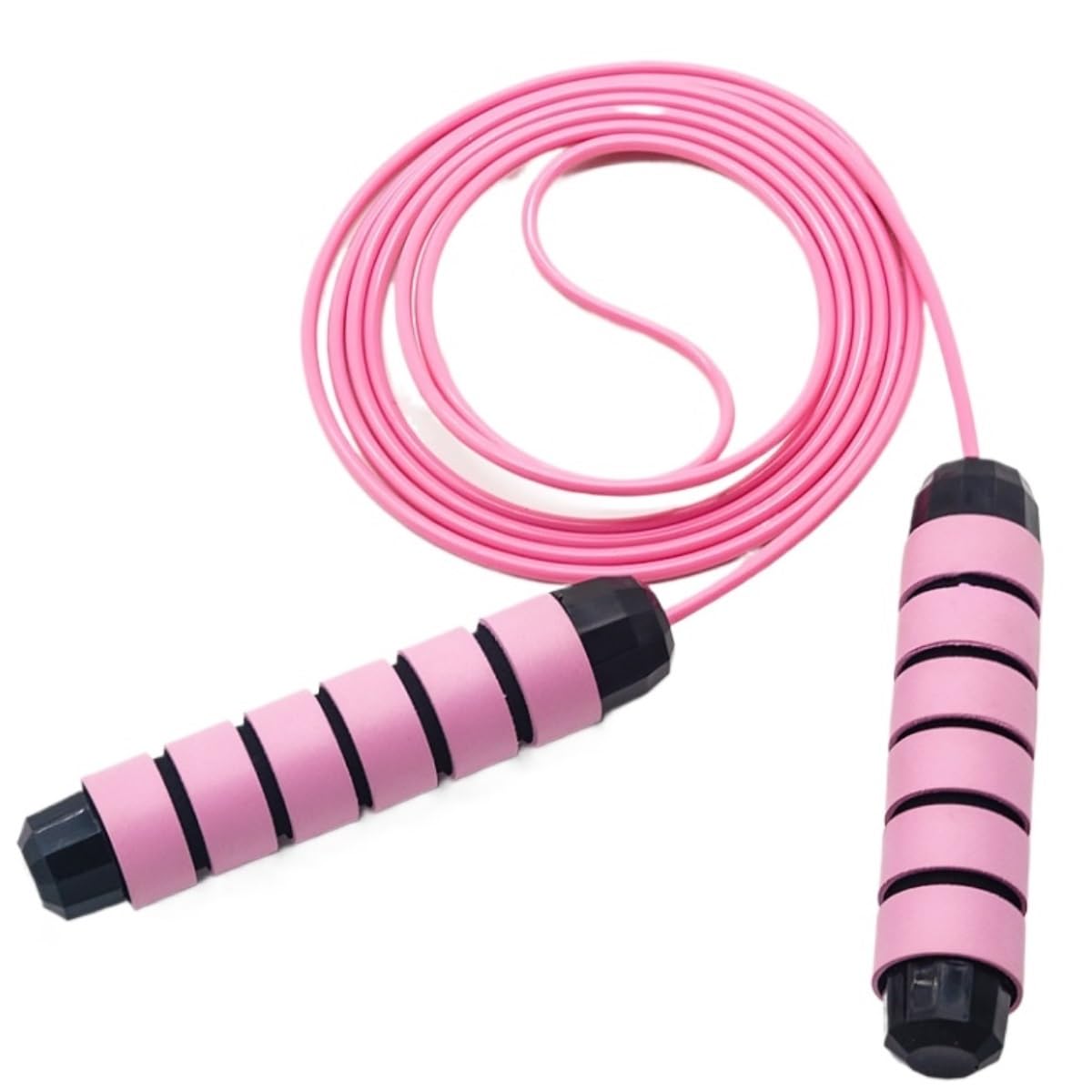 cordes à sauter pour adultes, Équipement d'exercice Fitness combustion des graisses minceur corde à sauter réglable(Pink)
