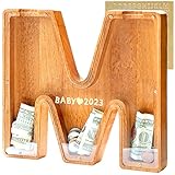 【Regalo para su hijo】Es un juguete de madera duradero, práctico y educativo. Esta hucha de madera es un regalo perfecto para niños y niñas y es adecuada para cumpleaños, baby showers, bautizos, días del niño, Navidad, Pascua o cualquier otra ocasión de regalo.