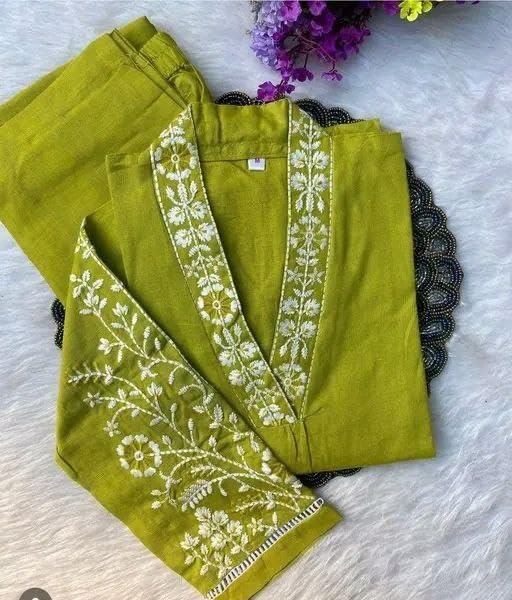 Image of Cotton Kurta Set for Women | Kurta with Pant Casual Ethnic Outfit