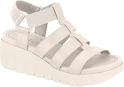 Sandalia Moleca Tiras Plataforma 5536.103.16773 Branco Off 034