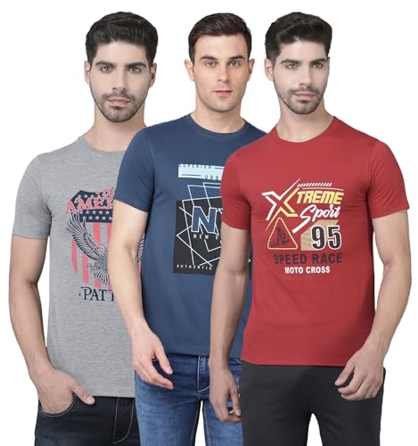 Image of Dollar Cotton Rich Fabric Solid Men's T-Shirt | Fashionable Prints | Branded Loop Label | Wide Array of Attractive Colours