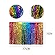2 Stück 75 x 275 cm Regenbogen-Party-Tischrock, Girlanden, buntes Lametta-Tischrock, Banner, Metallfolie, Tischrock, Geburtstag, Tischschlangen, Babyparty, Tischröcke, Gay Pride, Party-Dekorationen