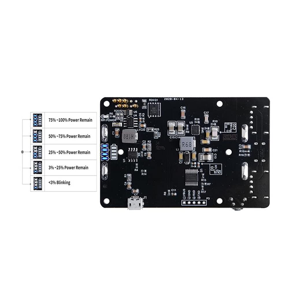 1 zestaw 5 V UPS z zasilaczem RTC 18650 ładowarka do baterii wskaźnik LED ładowania dla Raspberry Pi 4B/3B+/3B