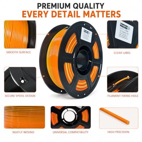 Image of PETG 3D Printer Filament,Flower,Chrysanthemum Yellow,PETG 1.75mm Filament,1kg