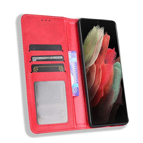 Wallet Case for Motorola Moto E32s/Moto E32 Case, Flip Case for Motorola Moto E32s/Moto E32 Retro Style Wallet Magnetic Cover - Image 3
