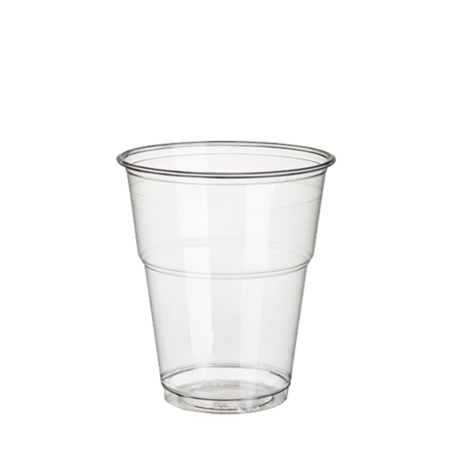 1120 Kaltgetränkebecher, PLA Pure 0,3 l Ø 9,5 cm 11 cm glasklar Plastik mit Schaumrand
