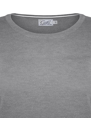 Image of Cielo Women's Solid Soft Stretch Pullover Knit Sweater