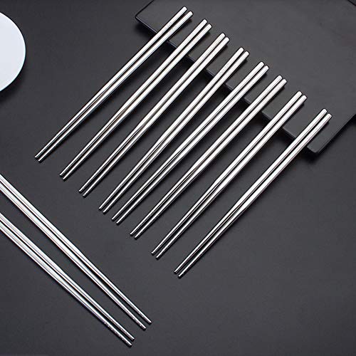 Pauzinhos de aço inoxidável Estrutura oca Isolamento térmico Anti-escaldadura e antiderrapante Pauzi