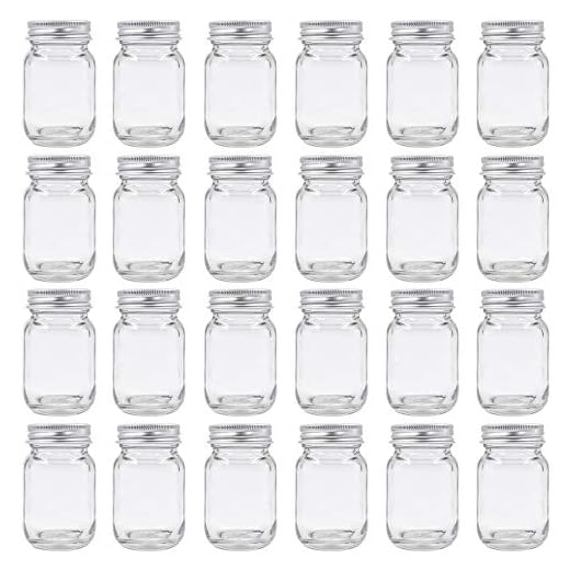 U-Pack 2oz Mason Jar with Silver Lid for Honey Jam Spice Pack of 24 Sets