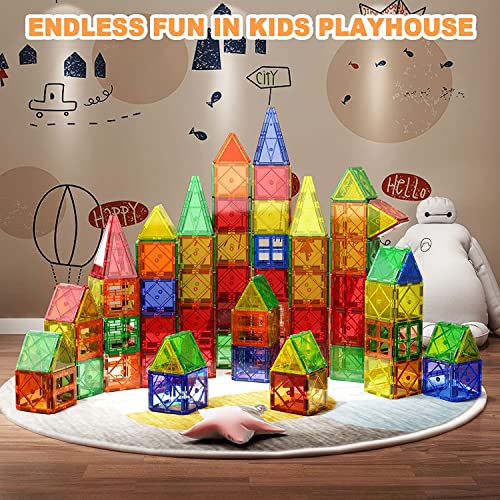 Igivi Magnetic Tiles Stem Toys For 3 4 5 6 7 8+ Year Old Boys And Girls, Magnets Building Blocks For Kids Toys, Montessori Learning Educational Sensory Toys For Toddlers 3-4, Birthday Gifts For Child #TOP6