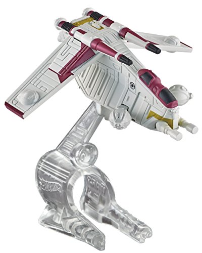 Hot Wheels Republic Attack Gunship Star Wars réplique métal avec socle de vol