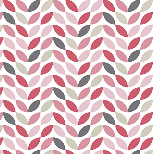 Venilia Adhesiva Motivo Petals, Decorativa, Muebles, Papel Pintado, lámina autoadhesiva, sin ftalatos, 45 cm x 2 m, Espesor: 0,16 mm, 54787