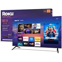Roku 50-Inch Select Series Smart TV 2026-4K (2160p) QLED TV TV | Flat Screen QLED Television with Voice Remote, Wi-Fi &amp; Blu