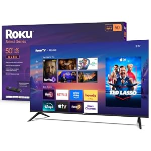 Roku 50-Inch Select Series Smart TV 2026-4K QLED TV – Roku TV | Flat ...