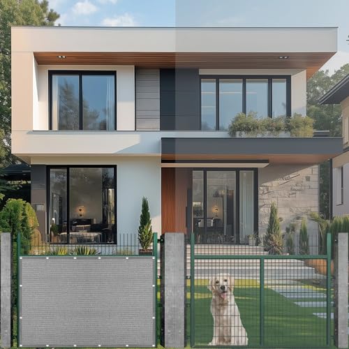 Voile d'ombrage rectangulaire 50x660 cm gris clair en HDPE respirant - 6