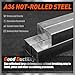 Attoshow 4 Pcs A36 Hot Rolled Steel Square Bar, 1/2