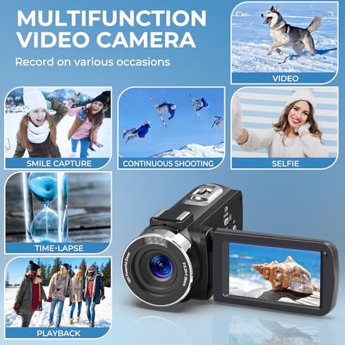 Image of 4K Ultra 80MP Camcorder Video Camera Vlogging for YouTube Webcam