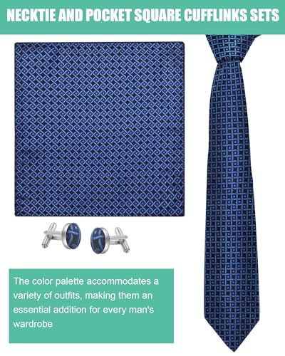 Image of Chicingyou 9 Silk Tie Set Men Silk Striped