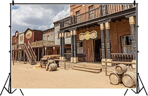 Renaiss 2.7x1.8m Sfondo città western Stile