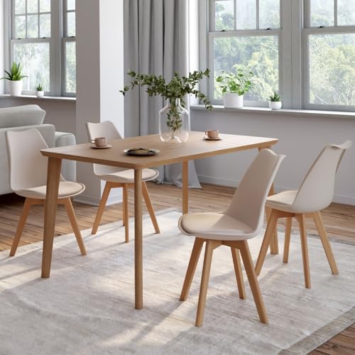 Lot de 4 chaises scandinaves - vue 2