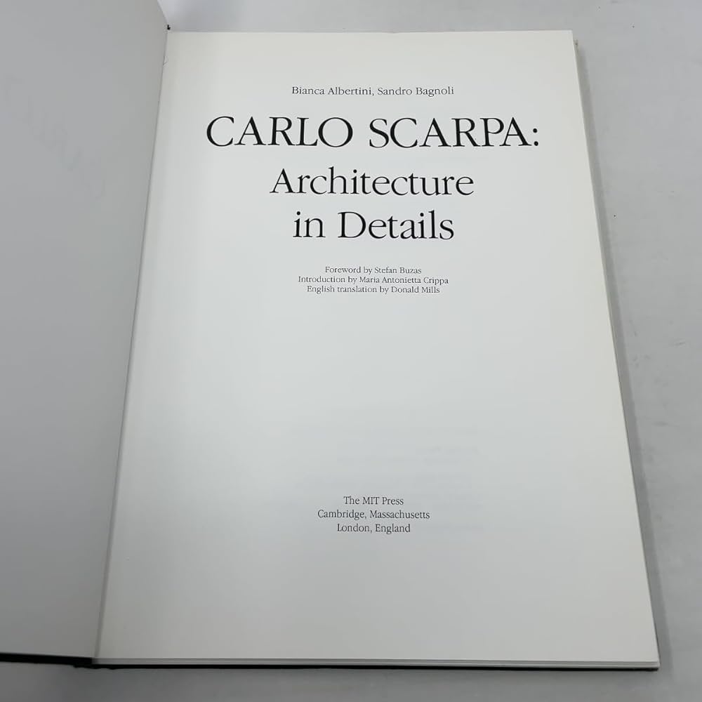 Carlo Scarpa　Architecture in Details 61L4Uh8fz6L._UF1000,1000_QL80_.jpg