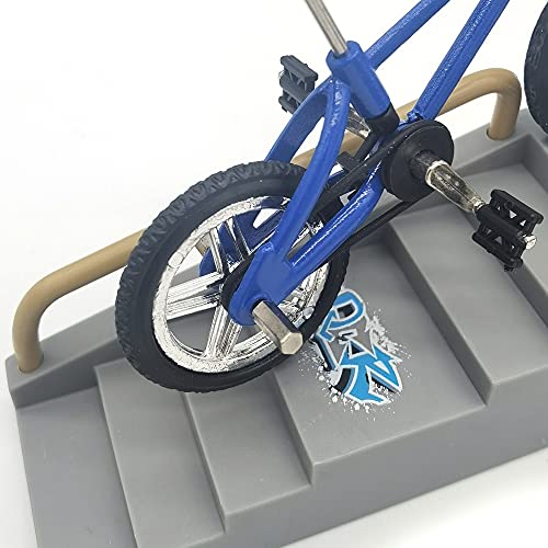 Mikemeng Scooter Mini Finger Toys Set, Finger Bike Park Ramp Toys Finger Bike Skate Park Kit With Replacement Wheels And Tool(Gray) #TOP4