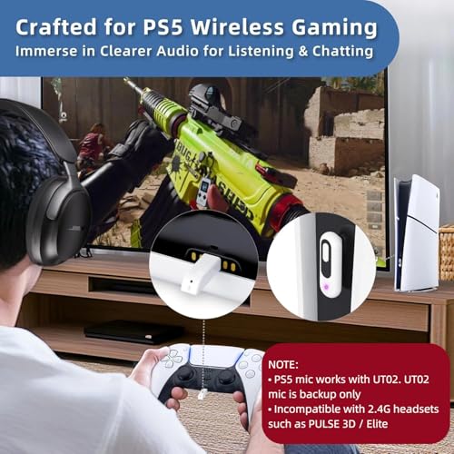 Adaptateur audio Bluetooth USB-C pour PS5 sans décalage son aptX-Adaptive - 2