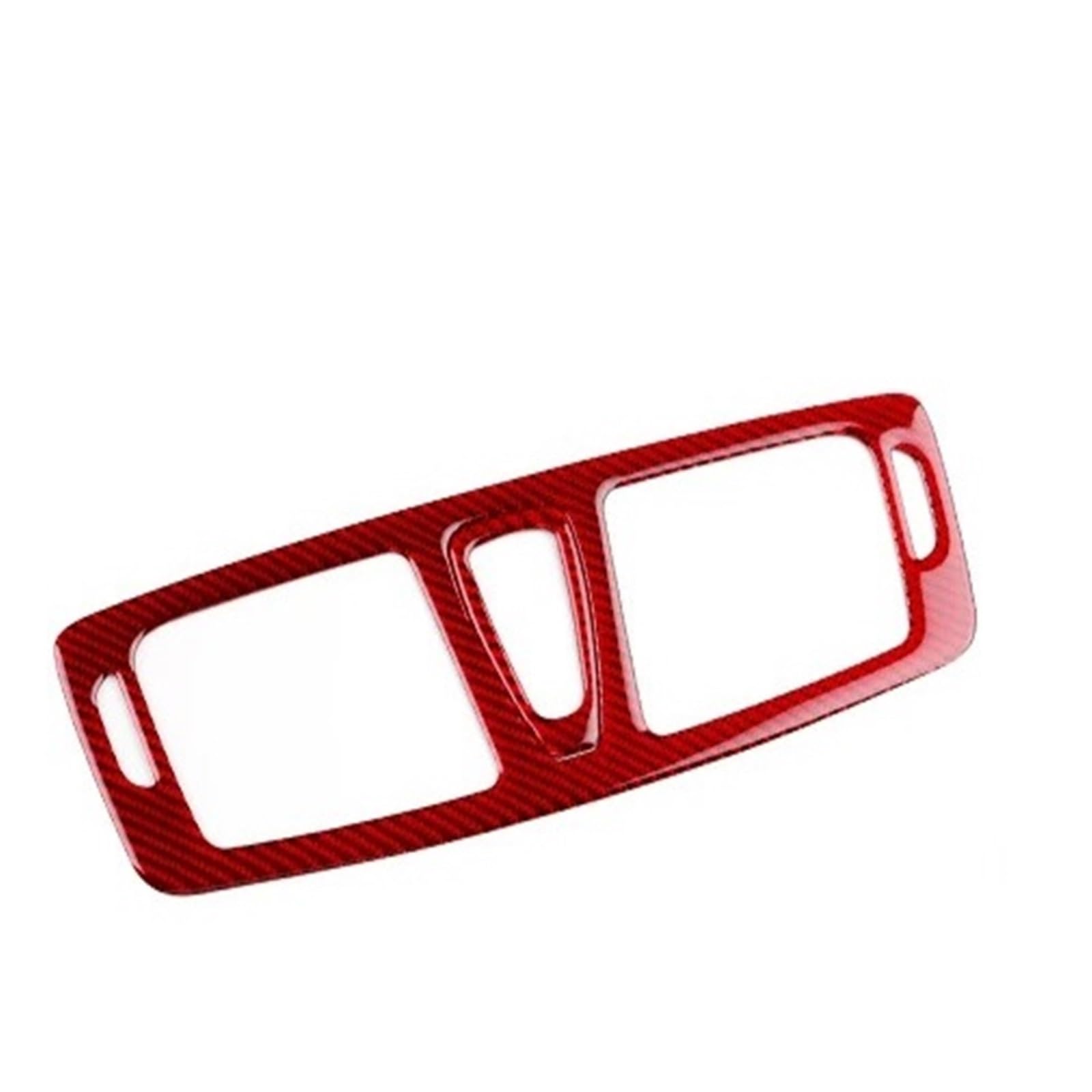 for Megane for RS 2009-2015 LHD RHD Car Center Console Air Outlet Sticker Interior Accessories Universal Interior Accessories(Red-Carbon)
