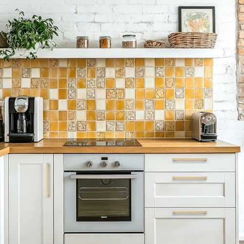 Image of Ravinte Champagne Bronze Kitchen Square Cabinet Handles 7-1 /2 Inch 30 Pack | Stainless Steel, Smooth Pulls Feel, Square Bar Grip, Kitchen Cabinet DIY, For Cupboards, Drawers, Dressers, Cabinets