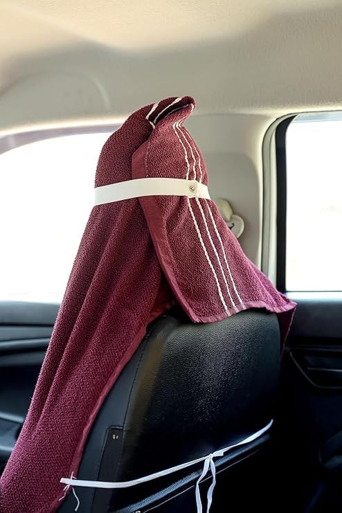 Image of Car Seat Towel Cover, Universal Size 76x152 cm, Soft and Comfortable Seat Protector for All Cars, Single Pack of 1 (1, Marron, 30x60inc.)